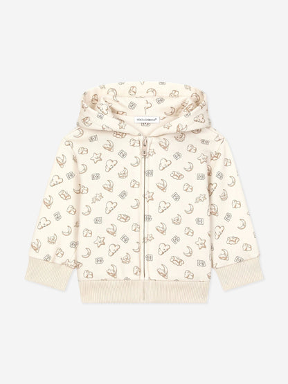 Dolce & Gabbana Baby Moon and Star 拉链上衣 (米色)