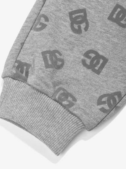 Dolce & Gabbana 男童 DG Logo 慢跑裤（灰色）