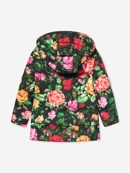 Dolce & Gabbana 女童羽绒加垫玫瑰夹克（多色）