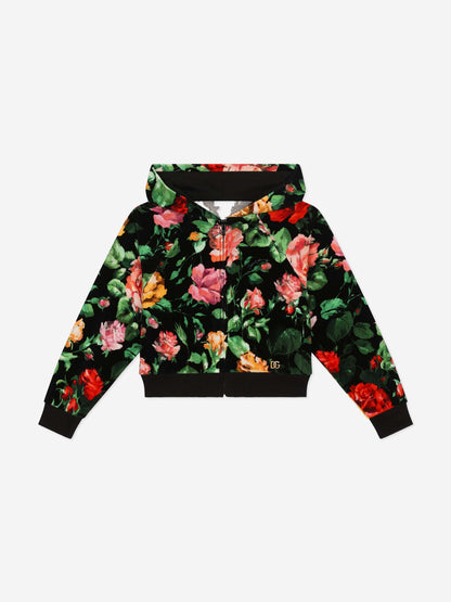 Dolce & Gabbana 女童玫瑰拉链上衣（多色）