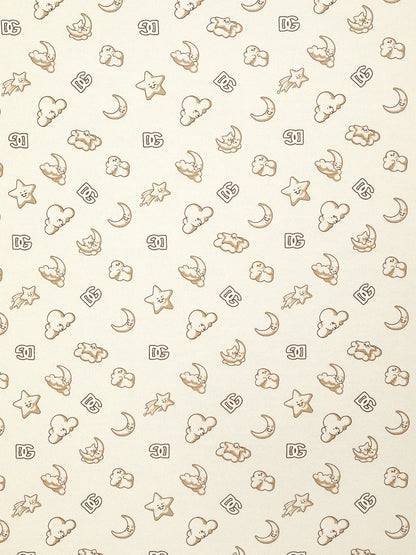 Dolce & Gabbana Baby DG 徽标毛毯（米色）