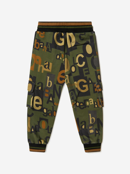 Dolce & Gabbana 男童棉质徽标军裤