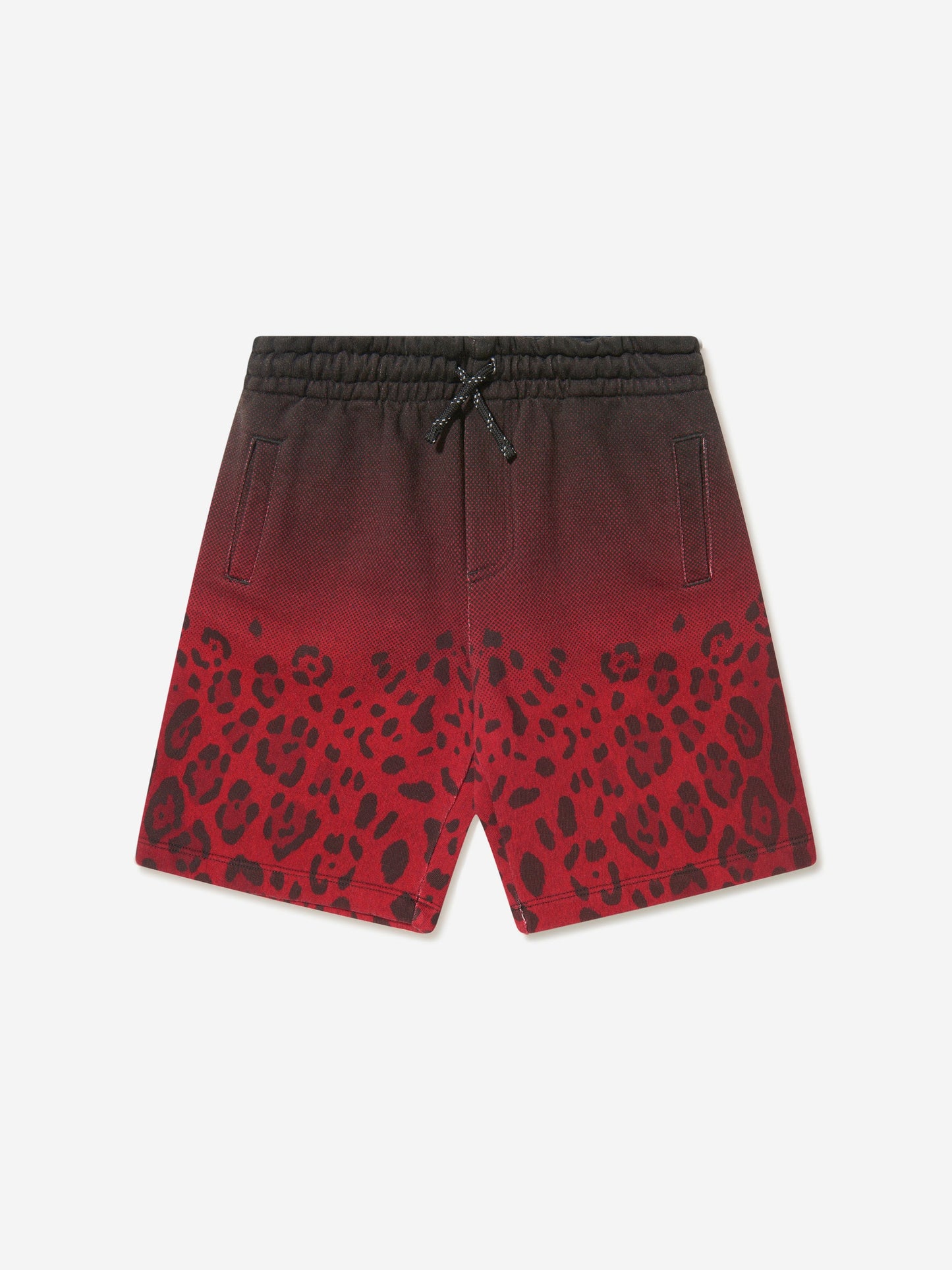 Dolce & Gabbana 男童棉质豹纹百慕大短裤