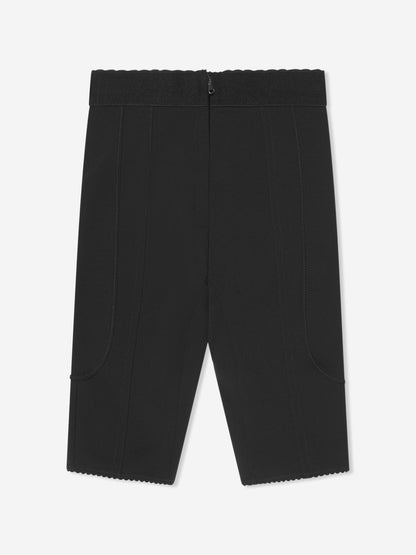 Dolce & Gabbana 女童黑色徽标骑行短裤