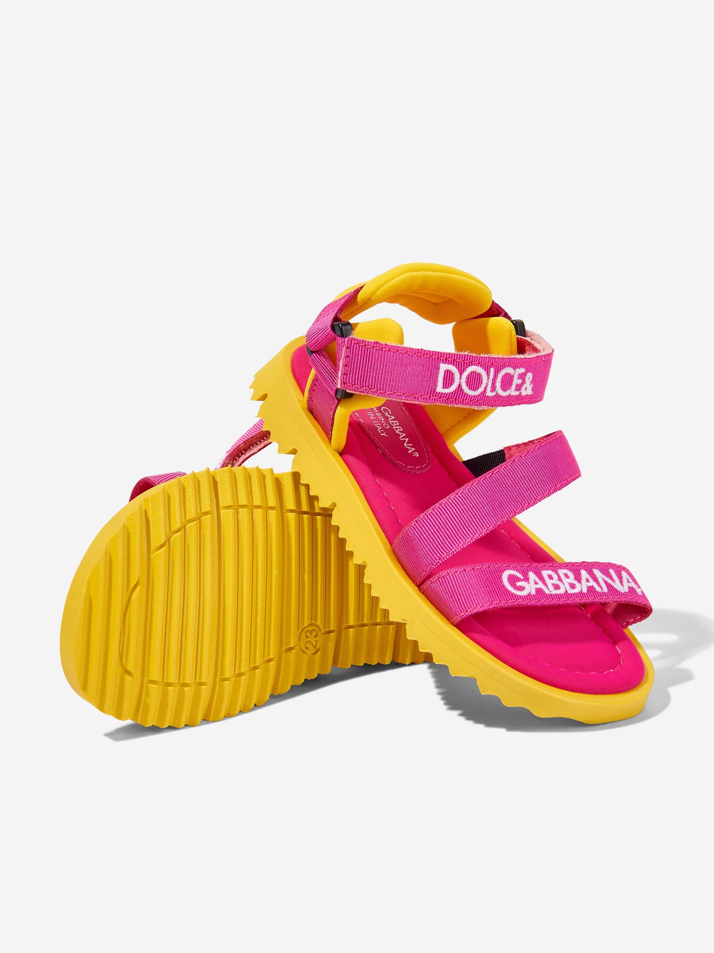 Dolce & Gabbana 女童多色高科技面料凉鞋