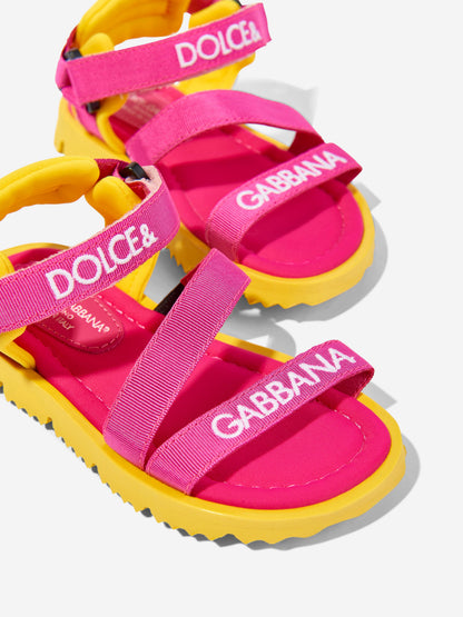 Dolce & Gabbana 女童多色高科技面料凉鞋
