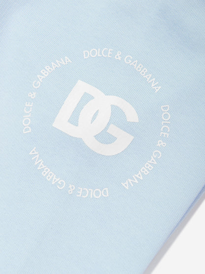 Dolce & Gabbana 男婴蓝色 Logomania 慢跑裤