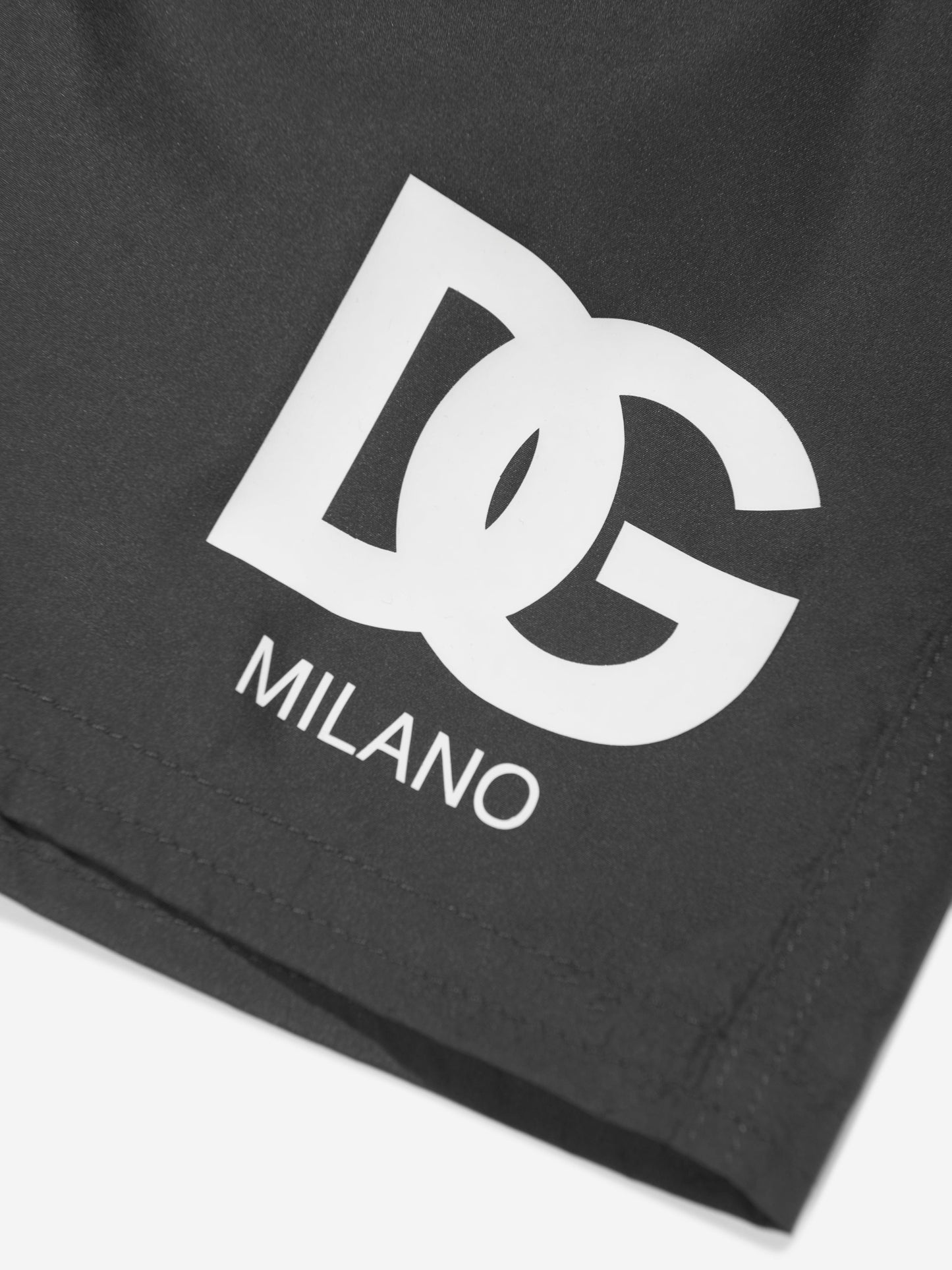 Dolce & Gabbana 男童黑色徽标泳裤
