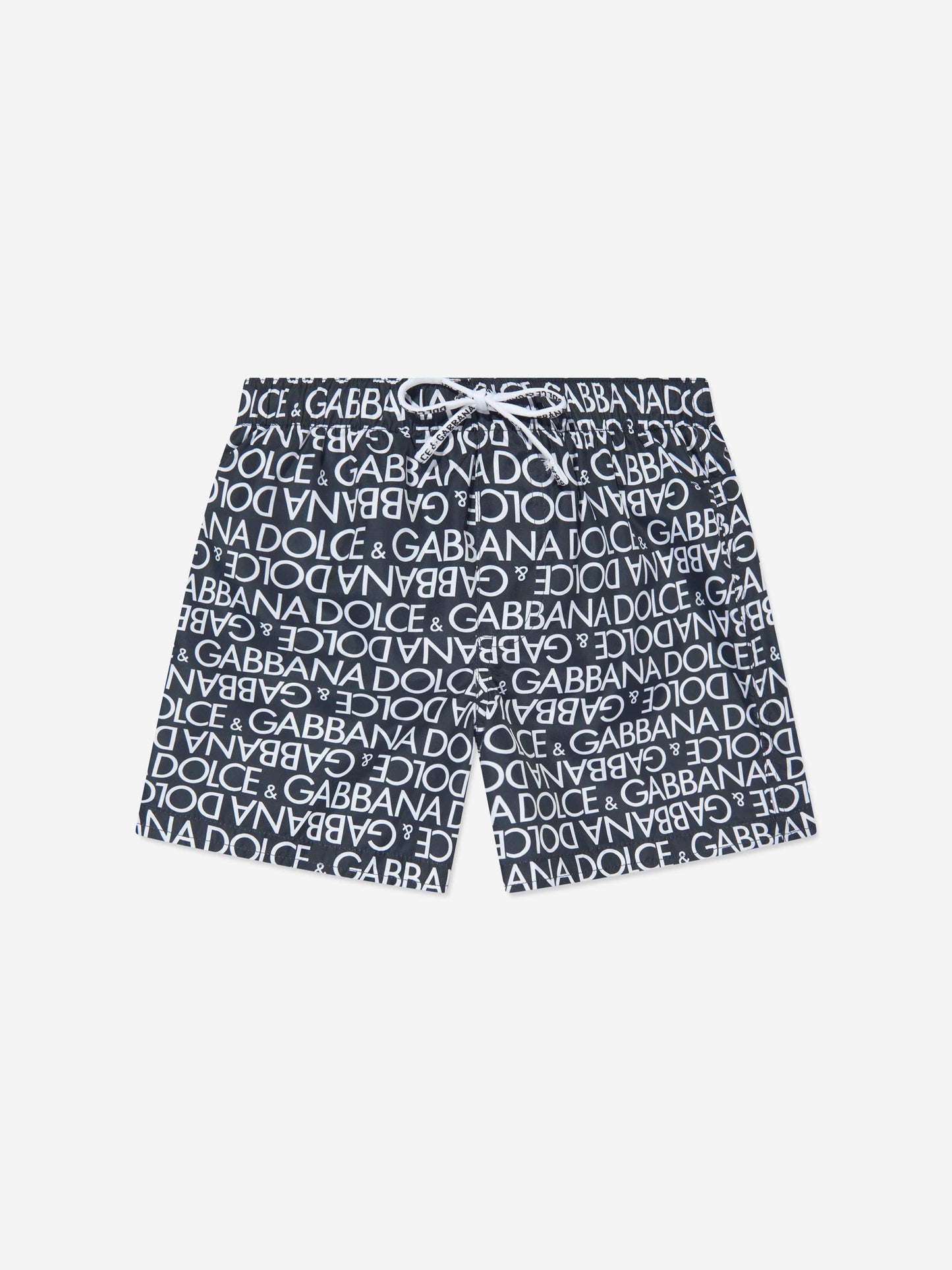 Dolce & Gabbana 男童 Logomania 海军蓝泳裤