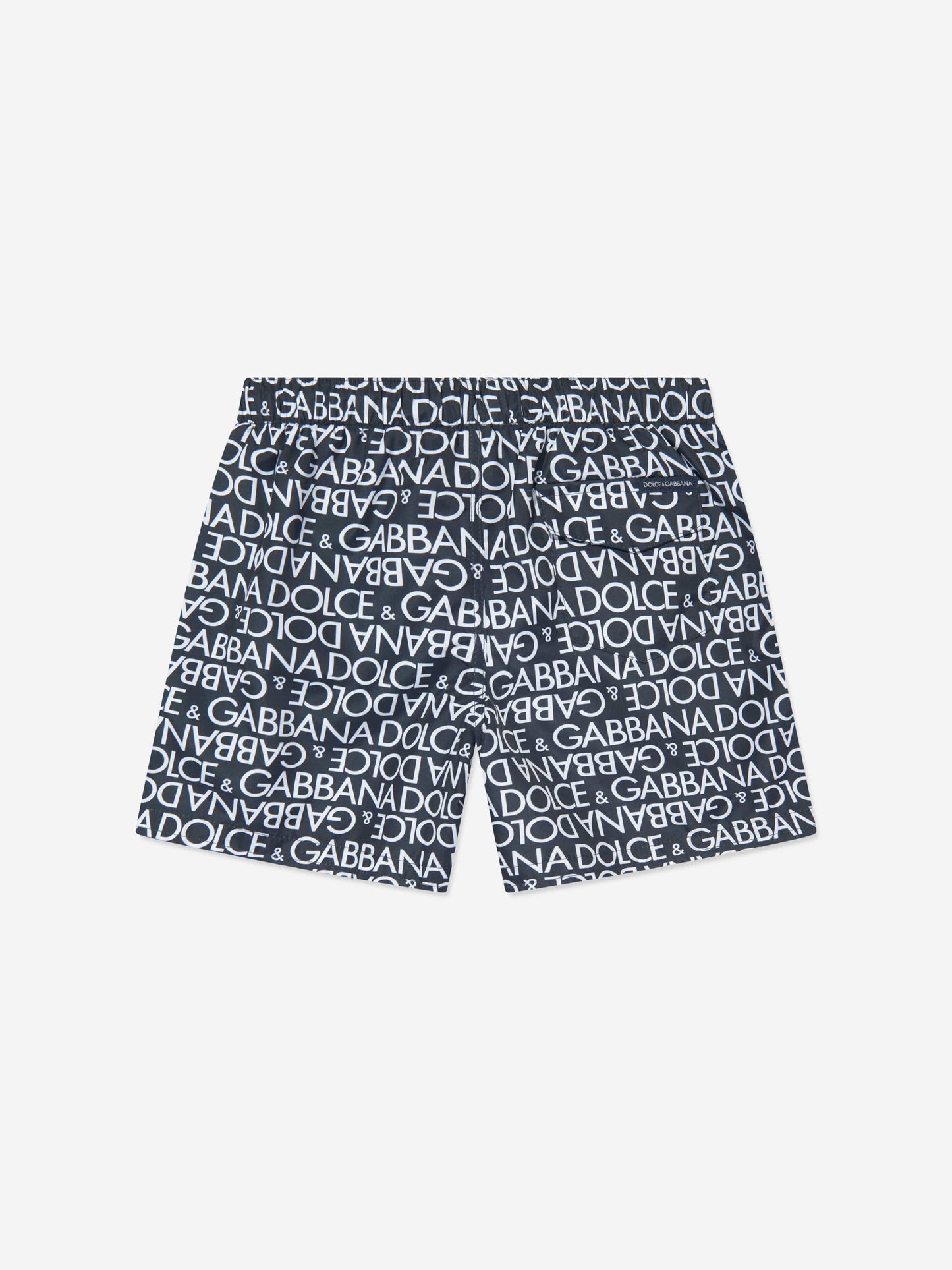 Dolce & Gabbana 男童 Logomania 海军蓝泳裤