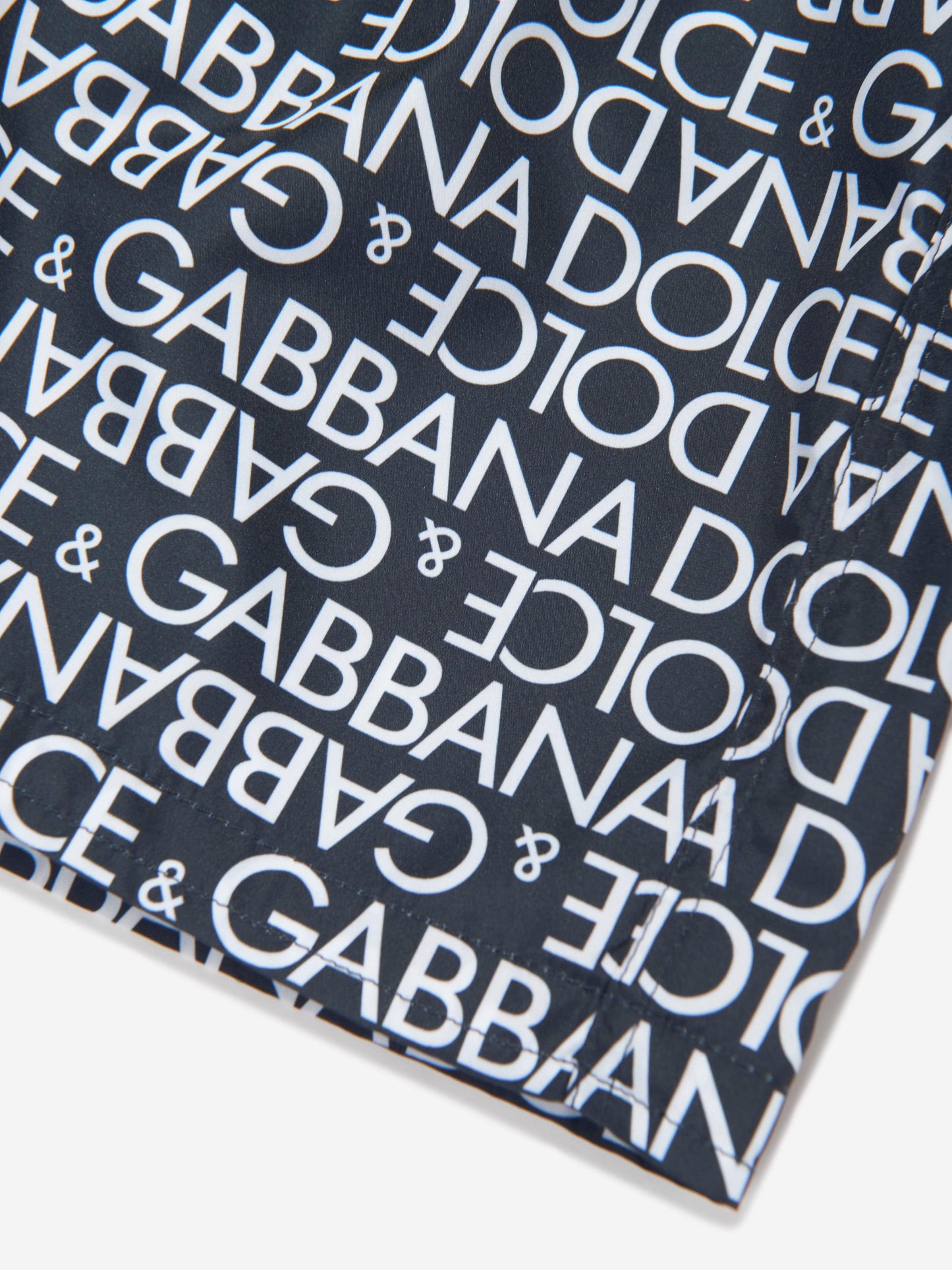 Dolce & Gabbana 男童 Logomania 海军蓝泳裤