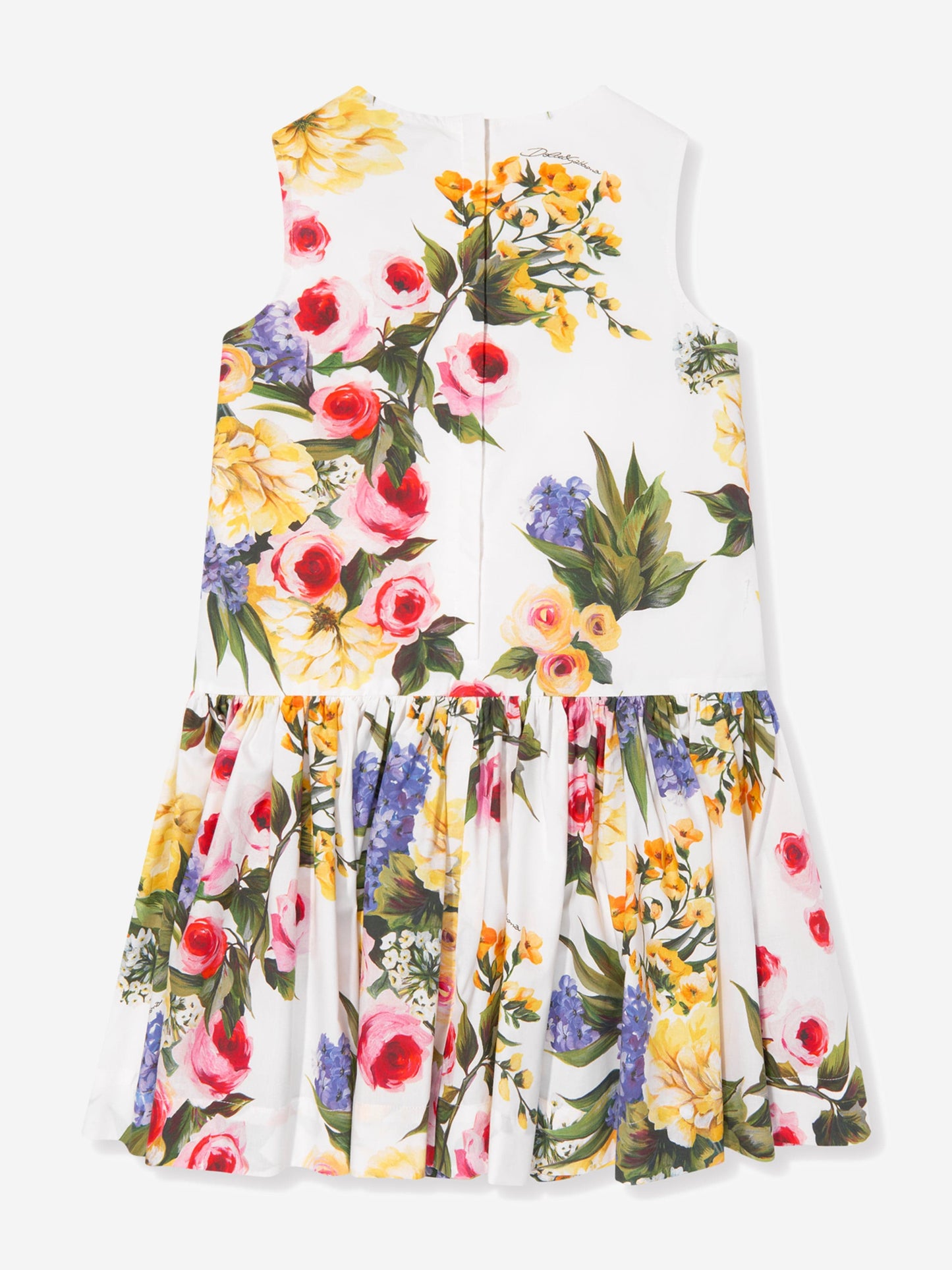 Dolce & Gabbana 女童花朵印花无袖连衣裙