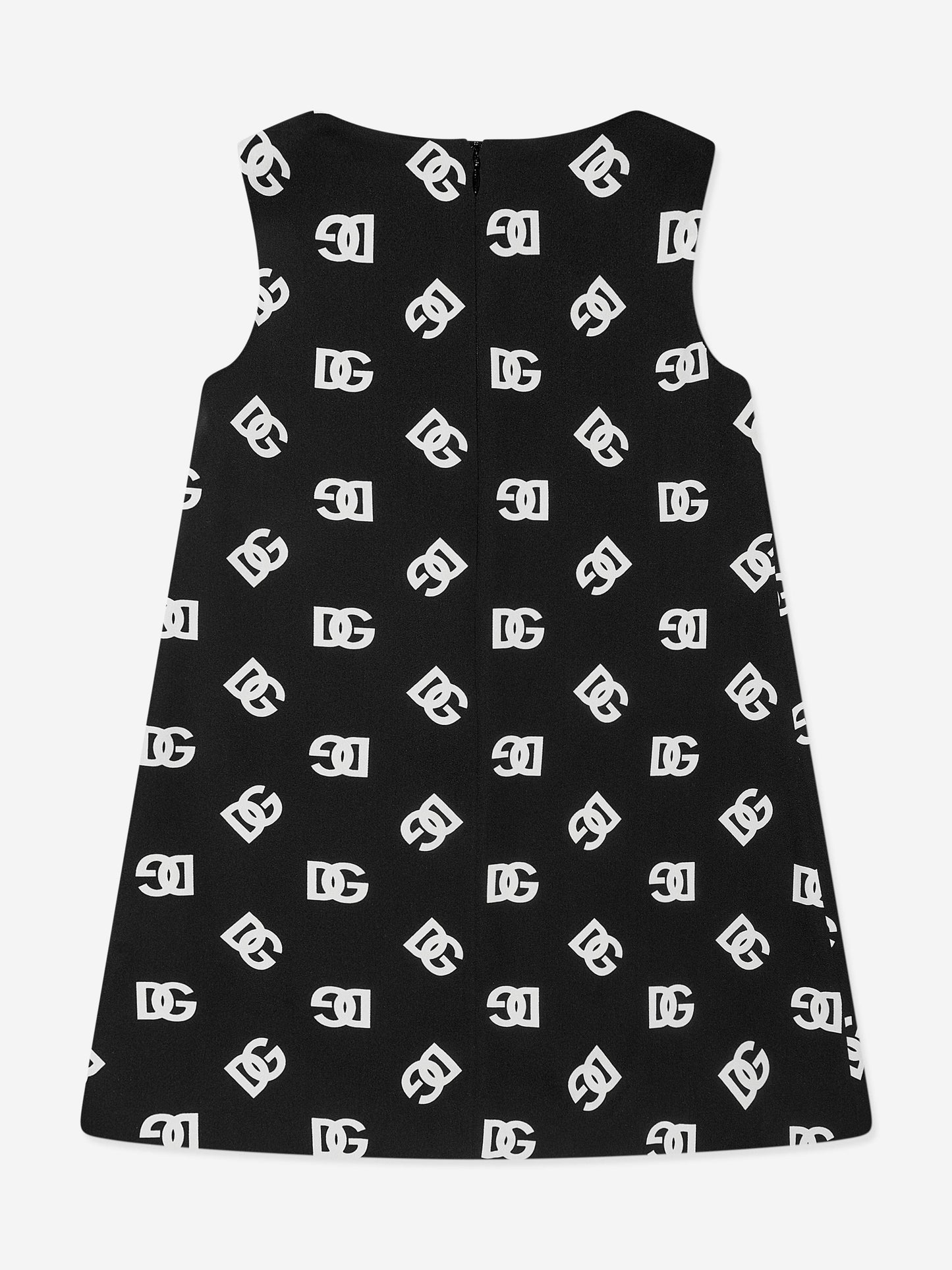 Dolce & Gabbana 女童黑色真丝字母连衣裙