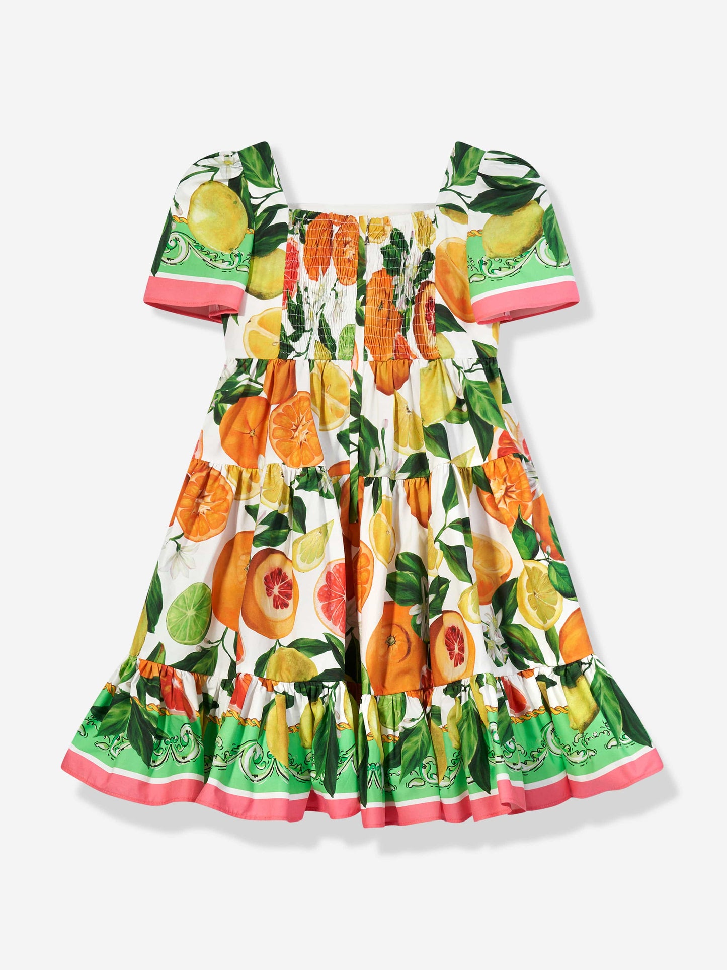 Dolce & Gabbana 女童柠檬印花连衣裙（多色）