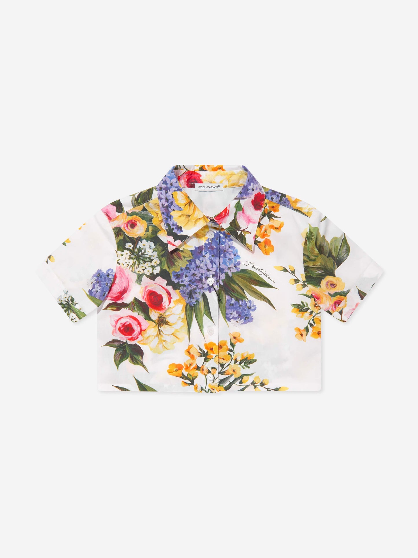 Dolce & Gabbana 女童花朵印花短款衬衫（多色）