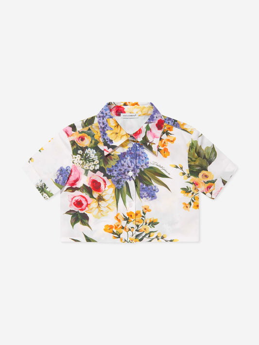 Dolce & Gabbana 女童花朵印花短款衬衫（多色）