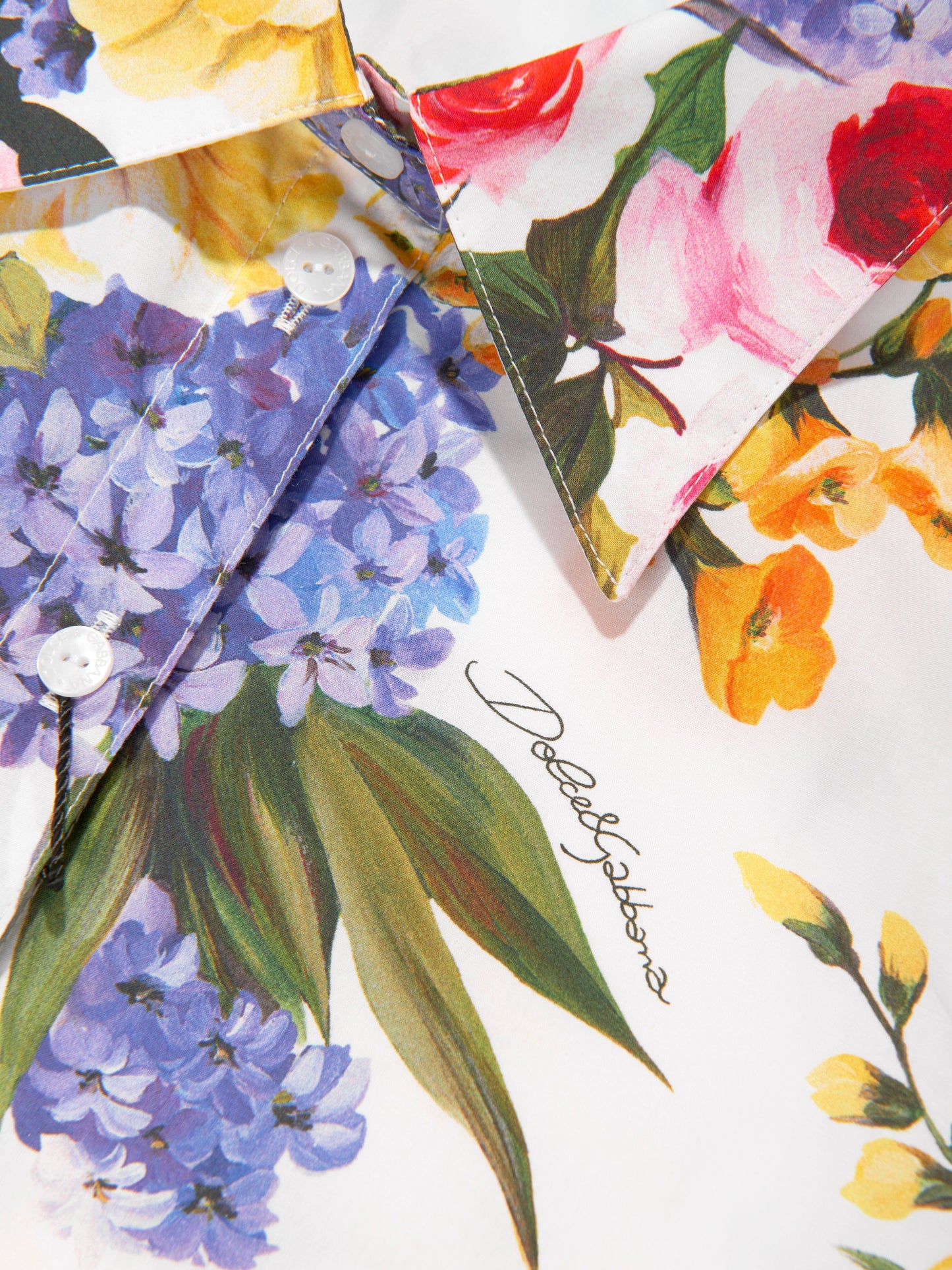 Dolce & Gabbana 女童花朵印花短款衬衫（多色）