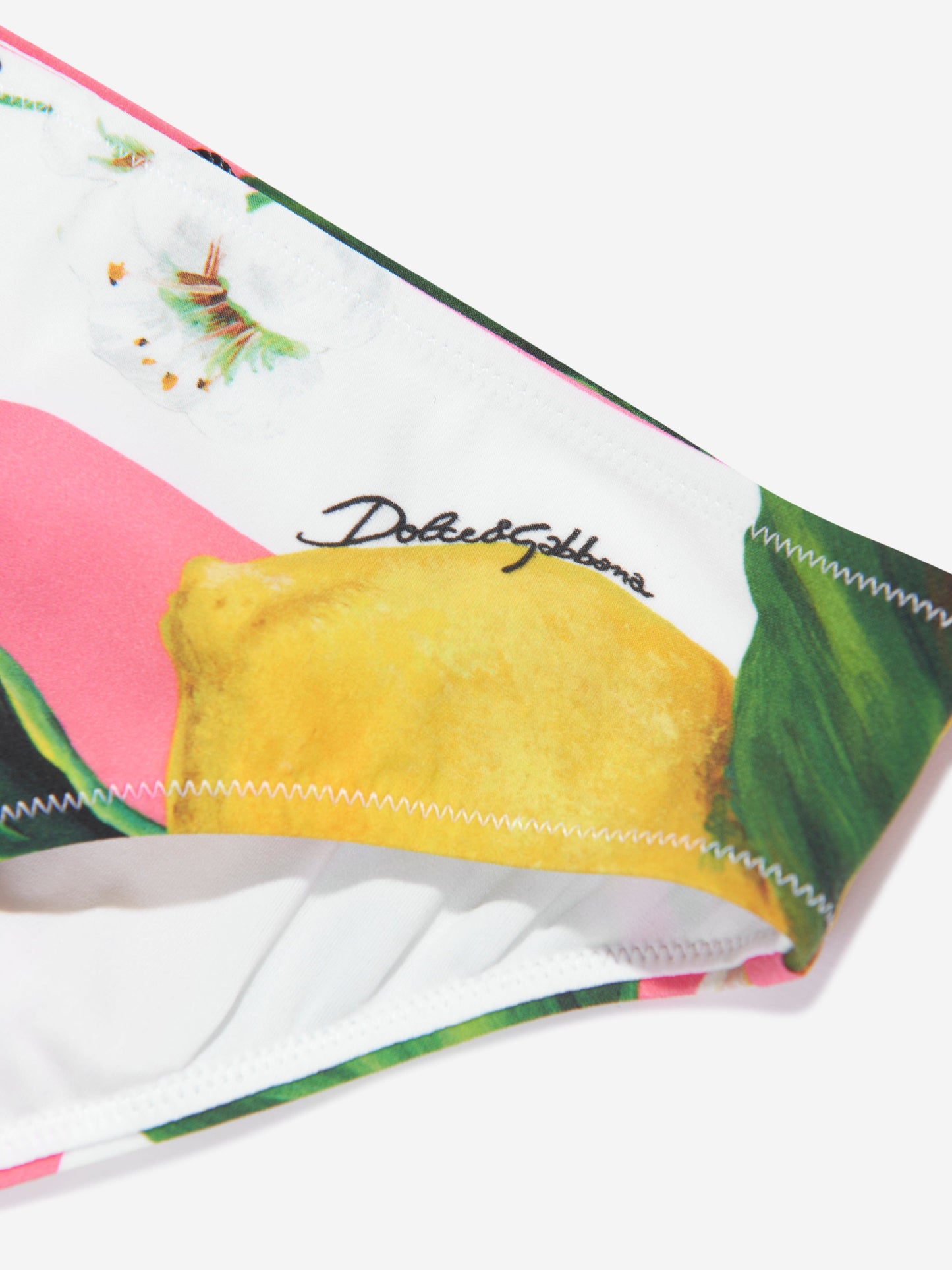 Dolce & Gabbana 女童柠檬和樱桃色比基尼（多色）