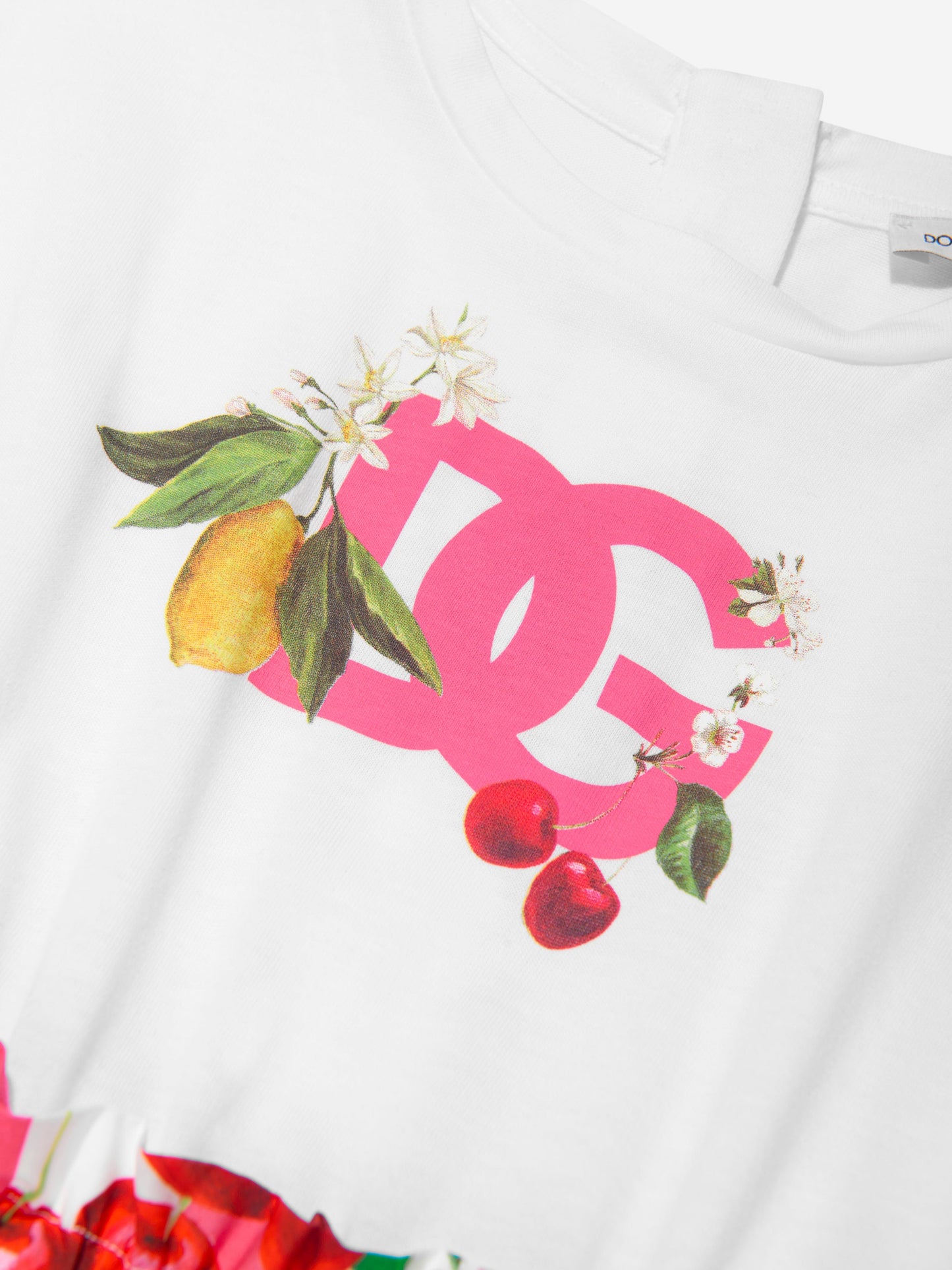 Dolce & Gabbana 女童水果印花 T 恤连衣裙（多色）