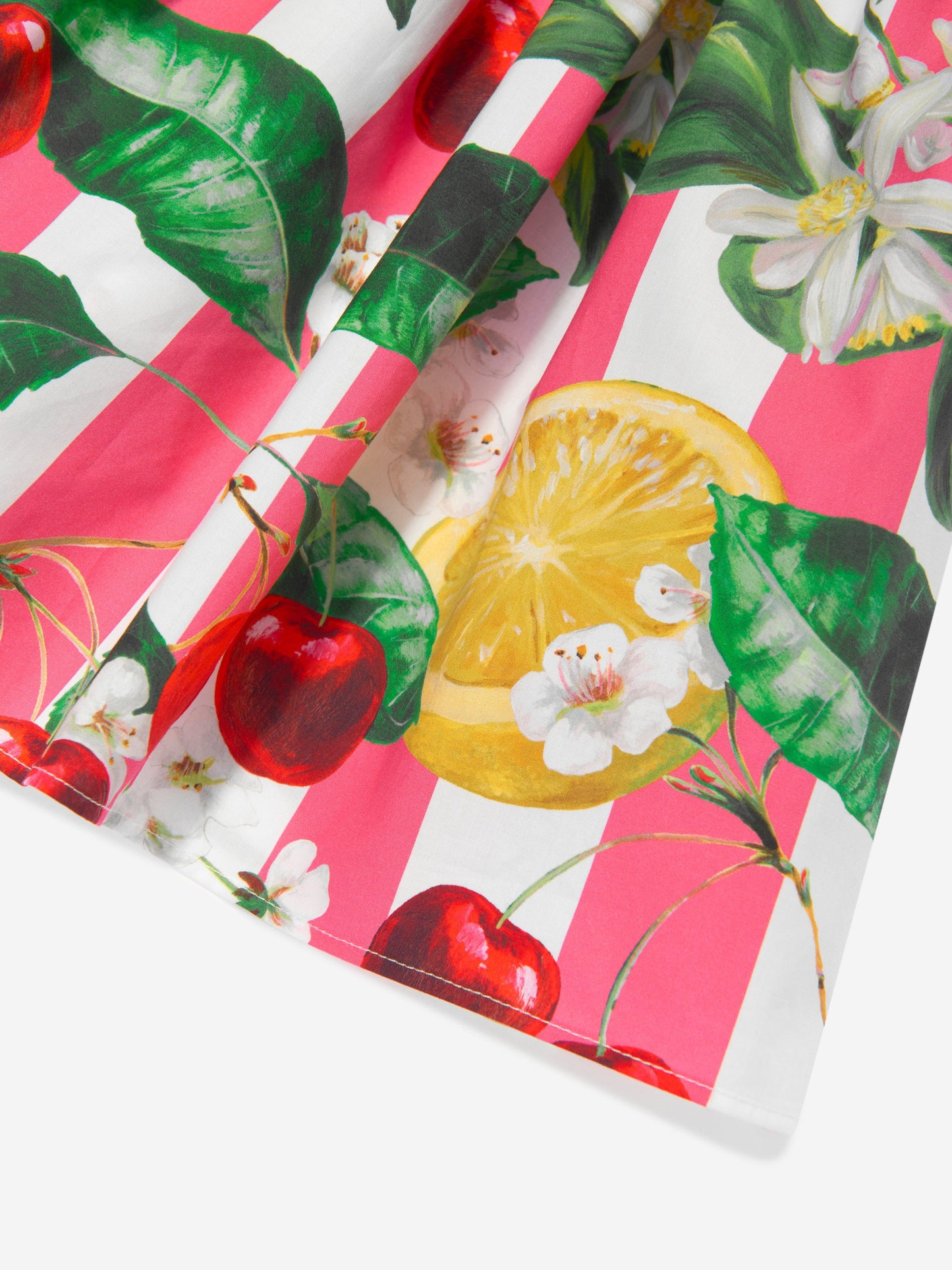 Dolce & Gabbana 女童水果印花 T 恤连衣裙（多色）