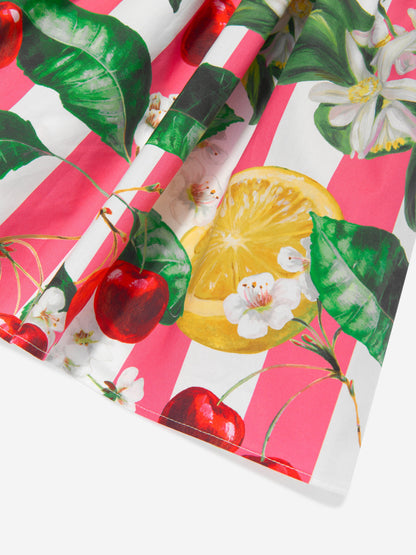 Dolce & Gabbana 女童水果印花 T 恤连衣裙（多色）