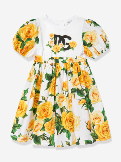 Dolce & Gabbana 女童玫瑰印花连衣裙（多色）