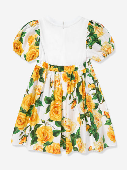 Dolce & Gabbana 女童玫瑰印花连衣裙（多色）
