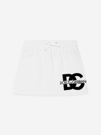 Dolce & Gabbana 女童白色徽标半身裙