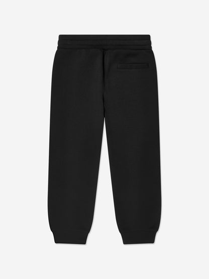 Dolce & Gabbana 女童黑色徽标慢跑裤