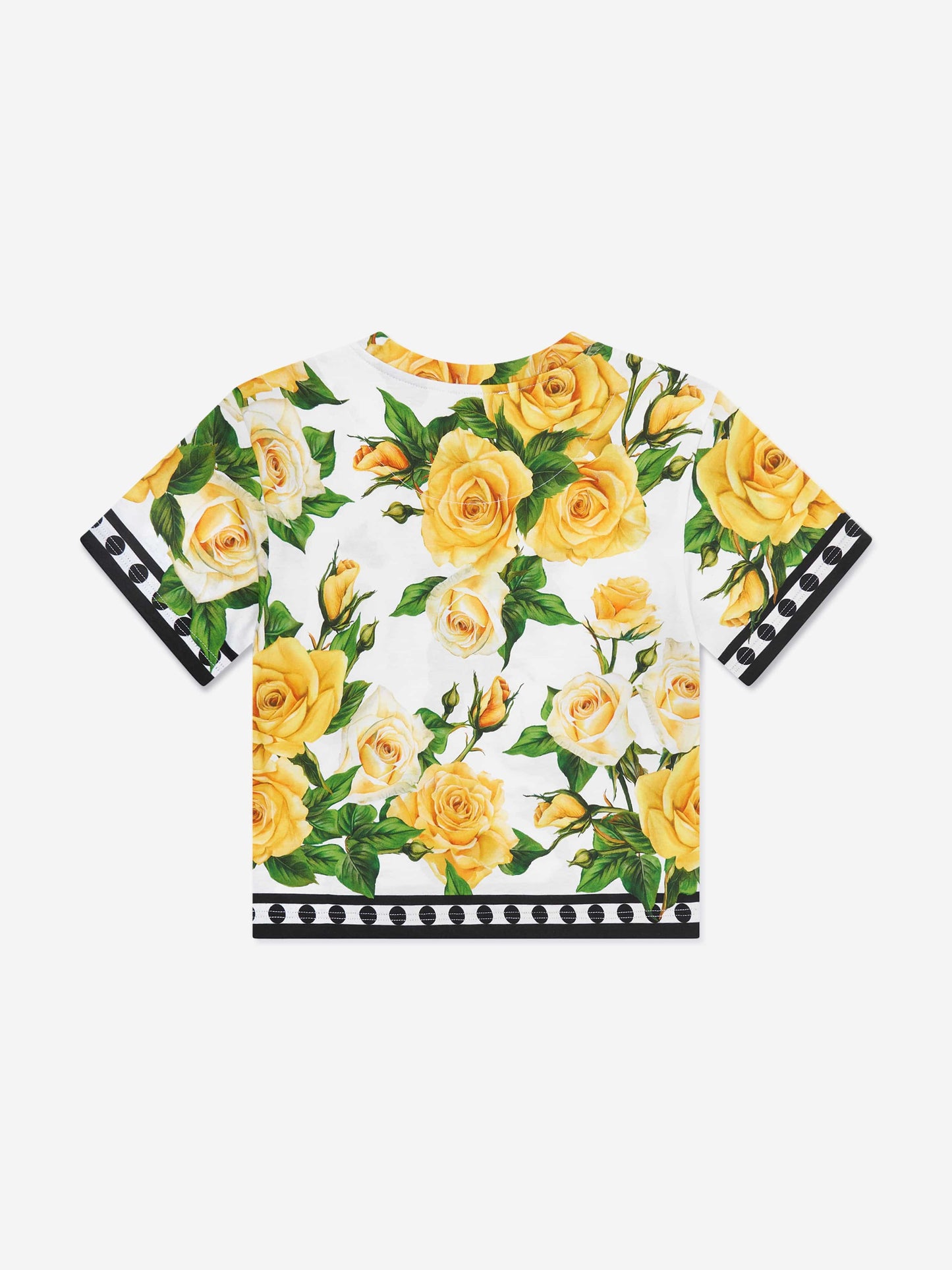 Dolce & Gabbana 女童玫瑰印花 T 恤（多色）