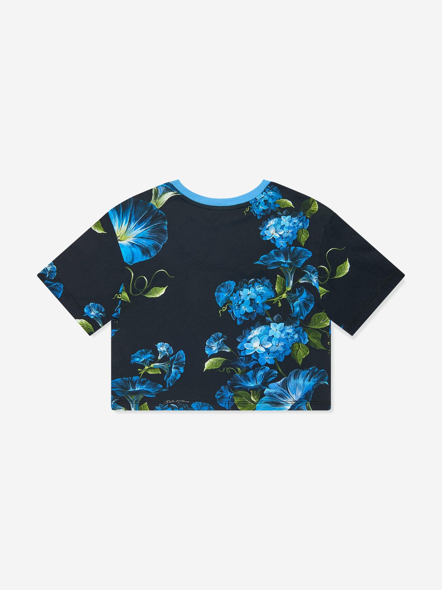 Dolce & Gabbana 女童铃铛花徽标 T 恤（多色）