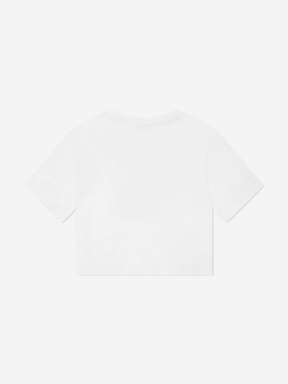 Dolce & Gabbana 女童“It's Always Summer”白色 T 恤