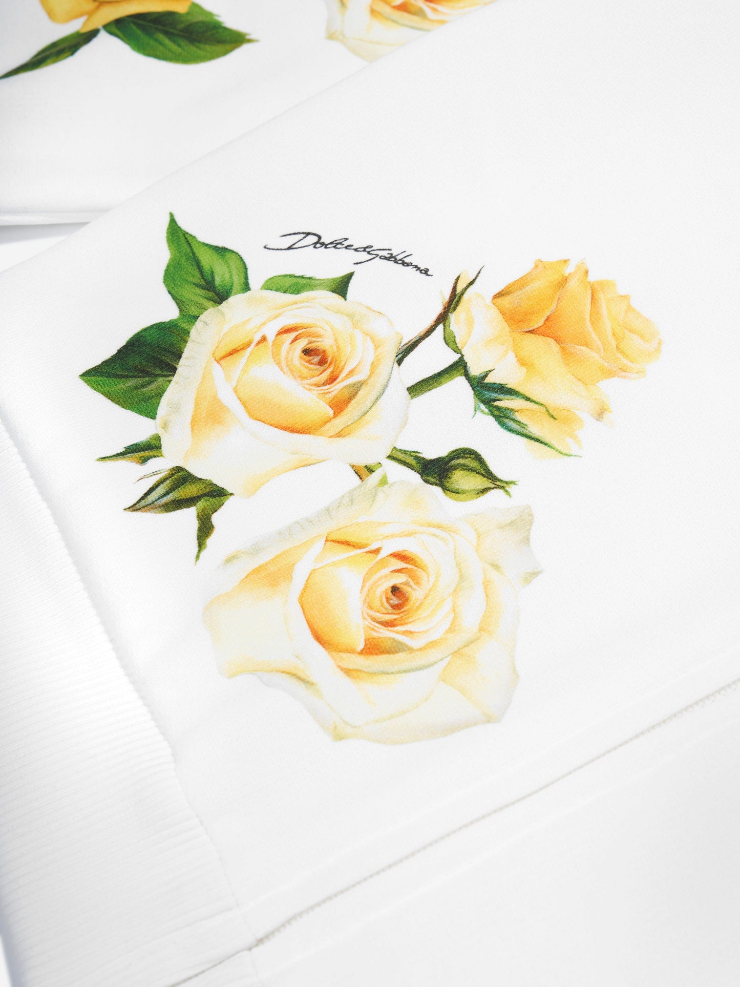 Dolce & Gabbana 女童玫瑰印花连帽衫（多色）
