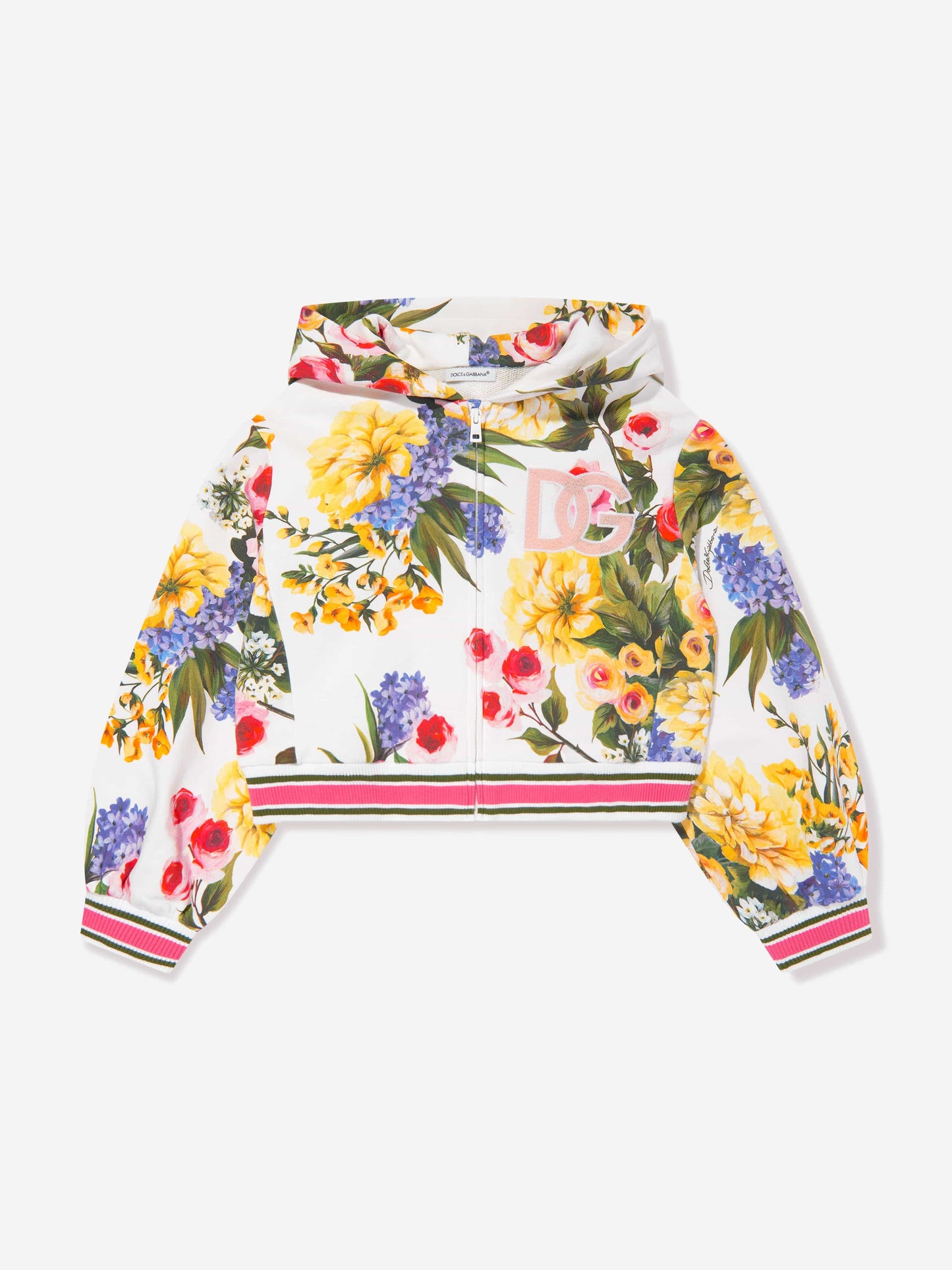 Dolce & Gabbana 女童花朵印花拉链上衣（多色）
