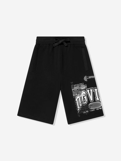 Dolce & Gabbana 男童 DG Vibe 百慕大短裤（黑色）