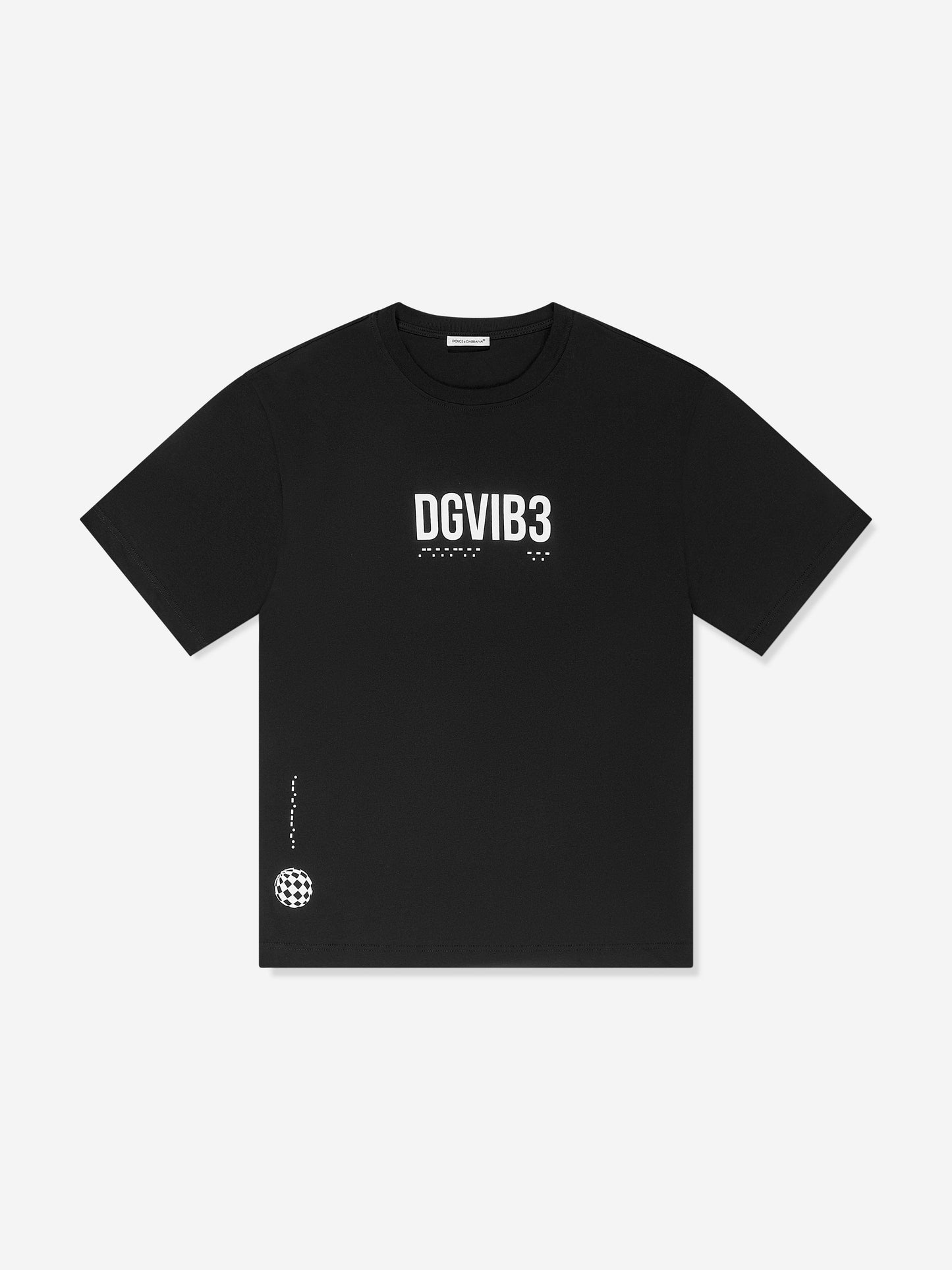Dolce & Gabbana 男童 DG Vibe T 恤（黑色）