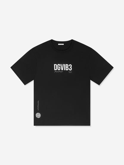 Dolce & Gabbana 男童 DG Vibe T 恤（黑色）