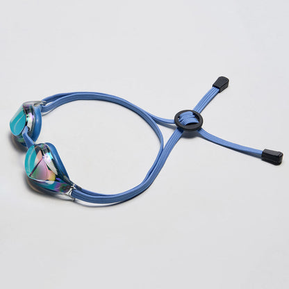 成人款蓝色有胶圈竞速泳镜(DALI_BKGN)