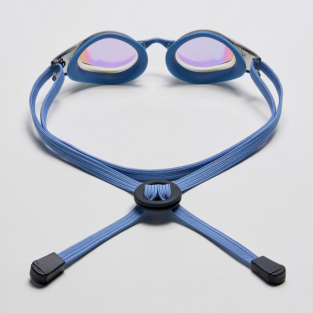 成人款蓝色有胶圈竞速泳镜(DALI_BKGN)