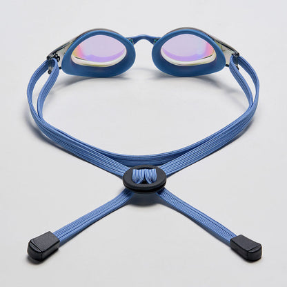 成人款蓝色有胶圈竞速泳镜(DALI_BKGN)