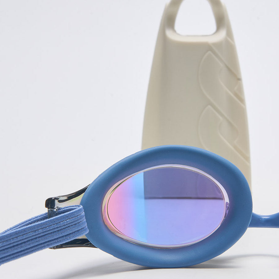 成人款蓝色有胶圈竞速泳镜(DALI_BKGN)