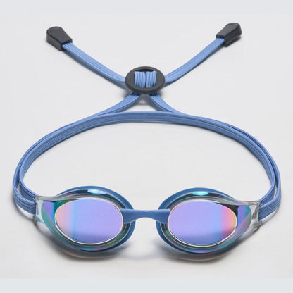 成人款蓝色有胶圈竞速泳镜(DALI_BKGN)