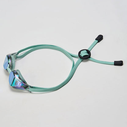 成人款绿色有胶圈竞速泳镜(DALI_BKOV)