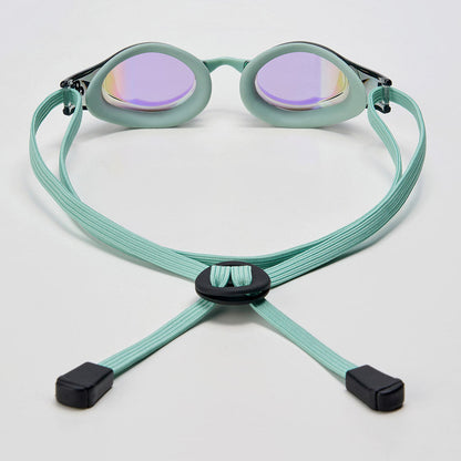 成人款绿色有胶圈竞速泳镜(DALI_BKOV)