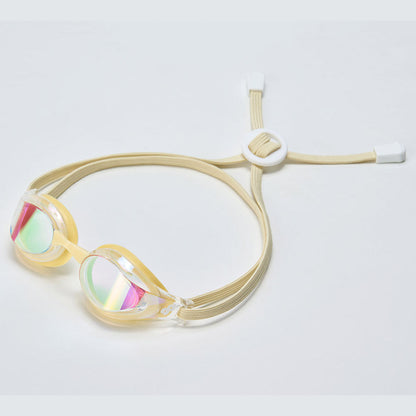 成人款黄色有胶圈竞速泳镜(DALI_WHBT)