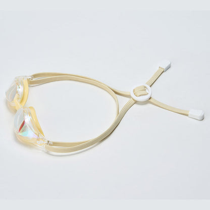 成人款黄色有胶圈竞速泳镜(DALI_WHBT)