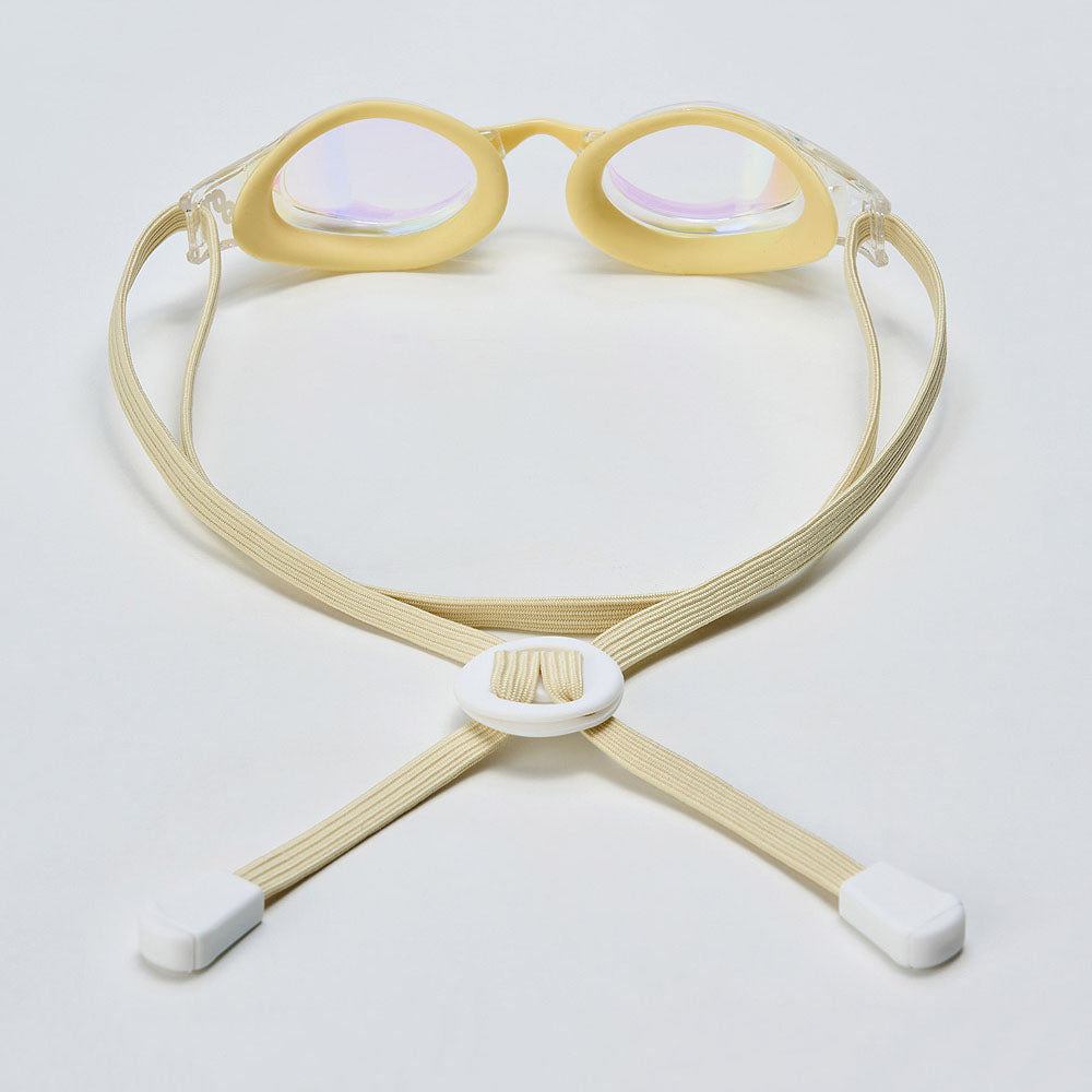 成人款黄色有胶圈竞速泳镜(DALI_WHBT)