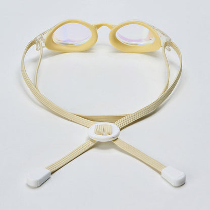 成人款黄色有胶圈竞速泳镜(DALI_WHBT)