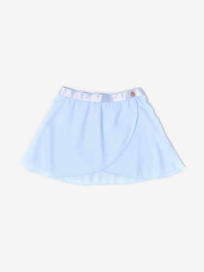 Danskin 女童 Pirouette 蓝色透视半身裙