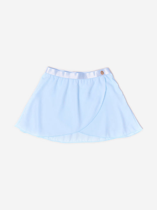 Danskin 女童 Pirouette 蓝色透视半身裙